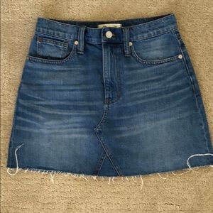 Madewell denim skirt
